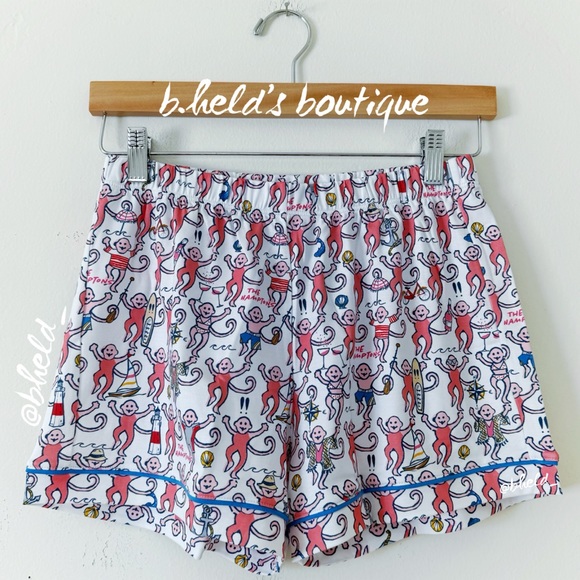 Roller Rabbit Hamptons Monkey Polo Pajamas in Pink Monkey Size XS Brand New NWT - Picture 9 of 16